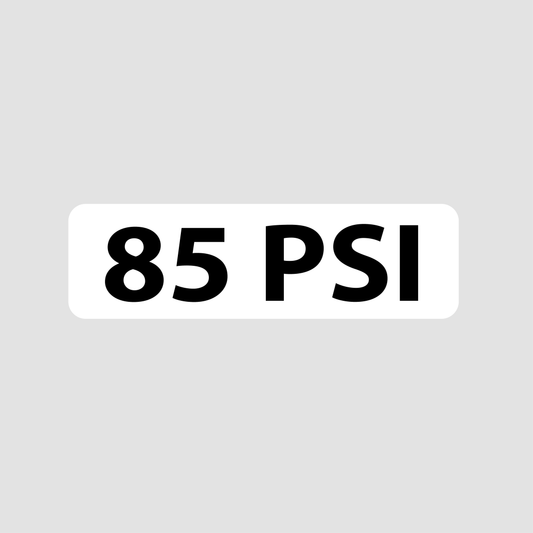 85 PSI decal 85mm x 27mm