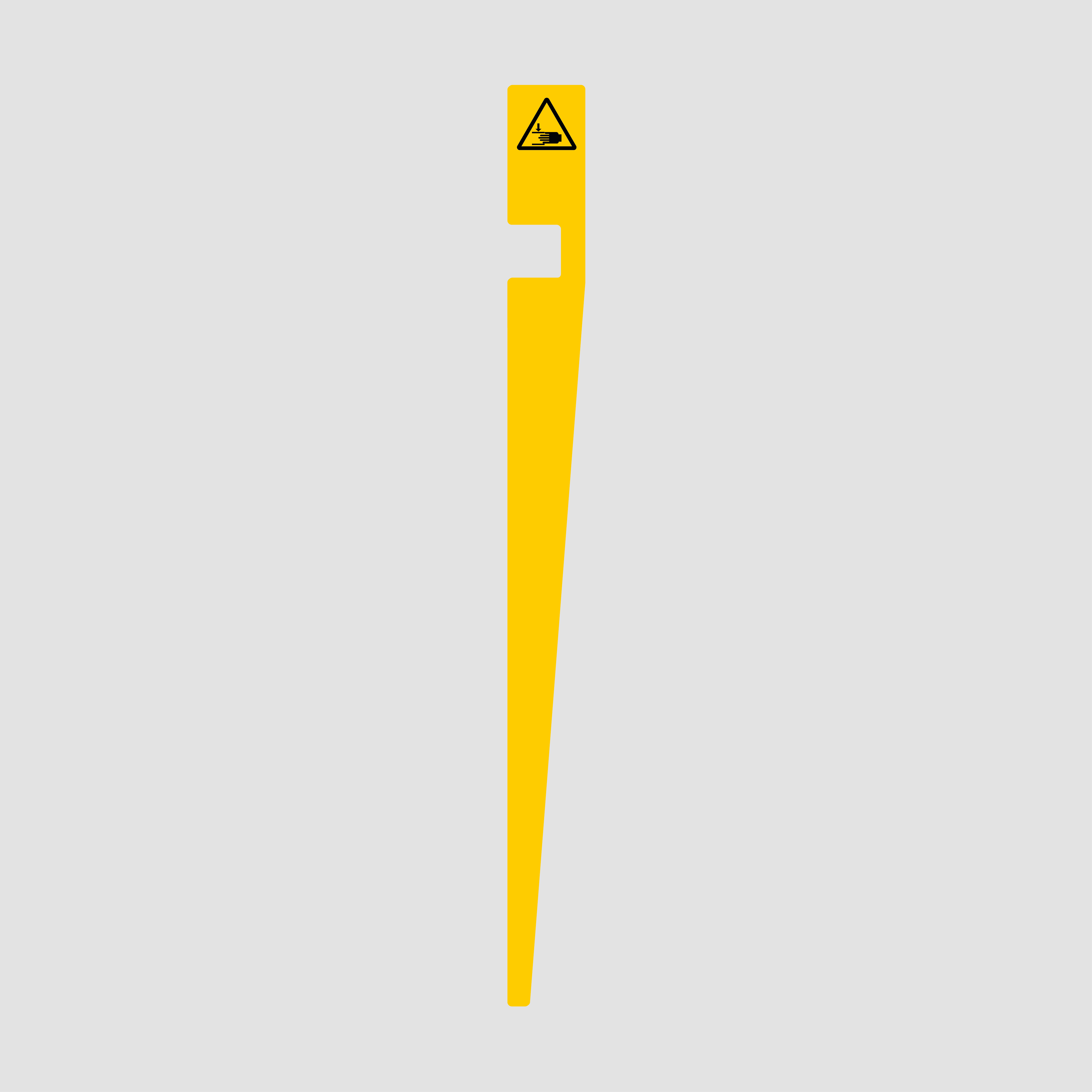Caution Watch hands label - left orientation – Compliant Graphics