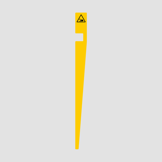 Caution Watch hands label - left orientation