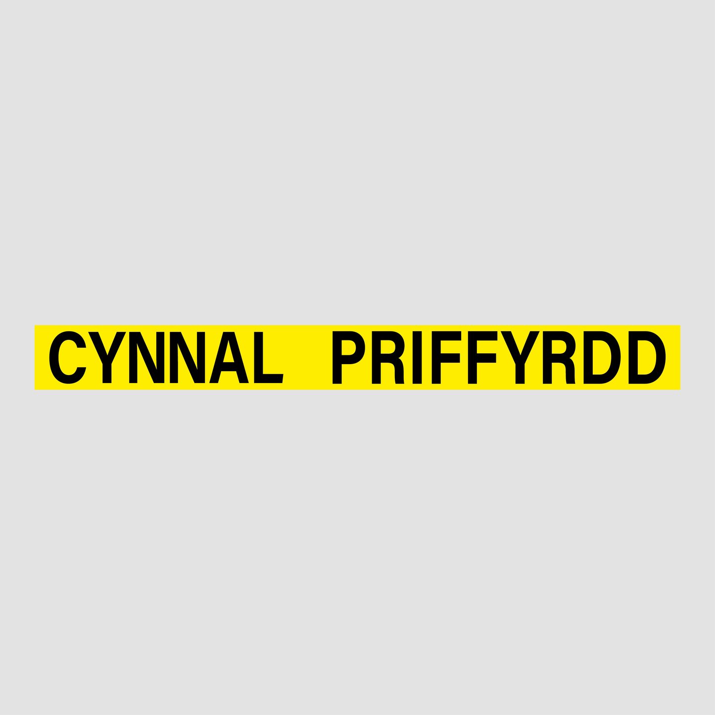 Welsh Highway Maintenance Yellow Fluorescent Graphic